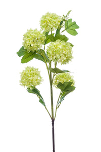 Artificial viburnum - 1 branch - Light green