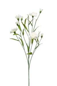 Artificial dianthus spray - 1 stem - Cream