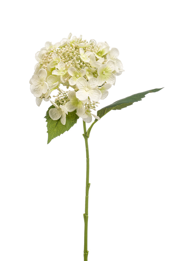 Hortensia artificial - 1 cabeza - blanca