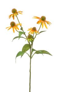 Echinacea artificiale - 1 stelo - giallo